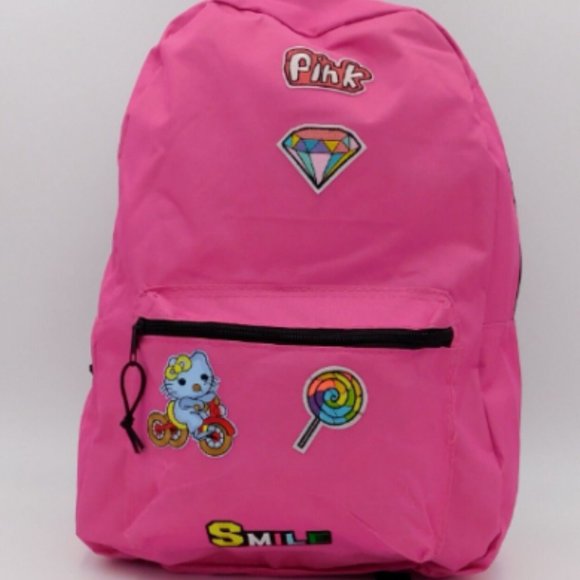 Hello Kitty Backpack Pink, School Bag, Pink Travel Backpack NWT - Picture 1 of 2